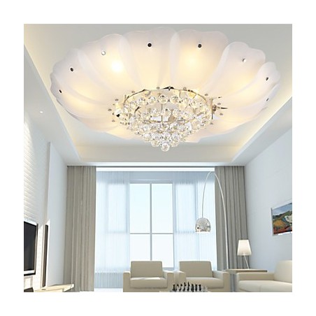 Flush Mount Crystal Modern Contemporary Perinteinen Classic Metal