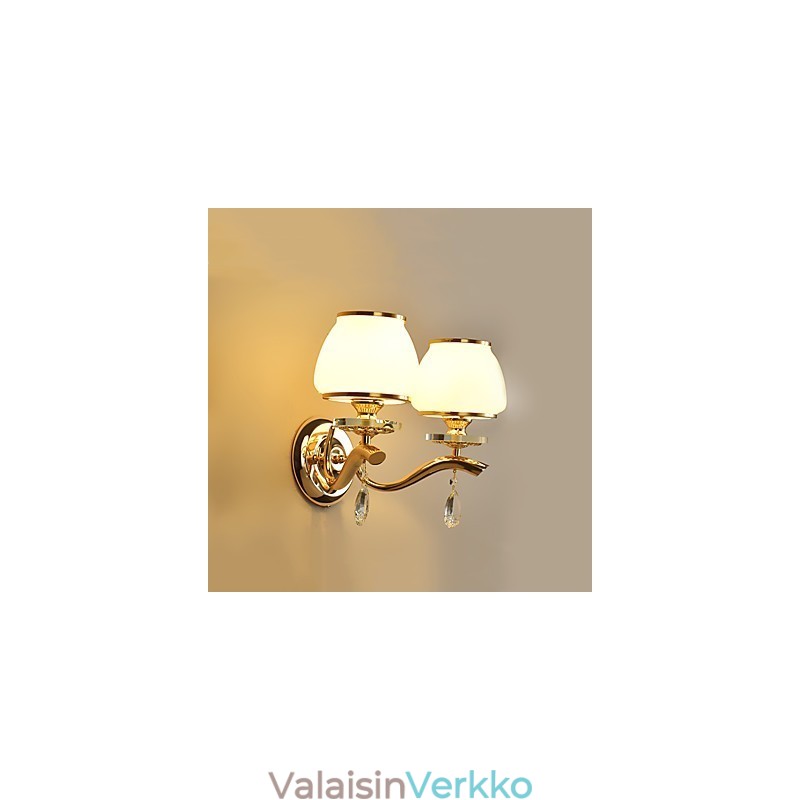 Moderni ja nykyaikainen galvanoitu ominaisuus Crystal Ambient Light -seinävalaisimille
