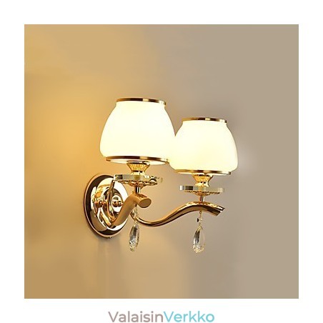 Moderni ja nykyaikainen galvanoitu ominaisuus Crystal Ambient Light -seinävalaisimille Moderni ja nykyaikainen galvanoitu ominaisuus Crystal Ambient Light -seinävalaisimille