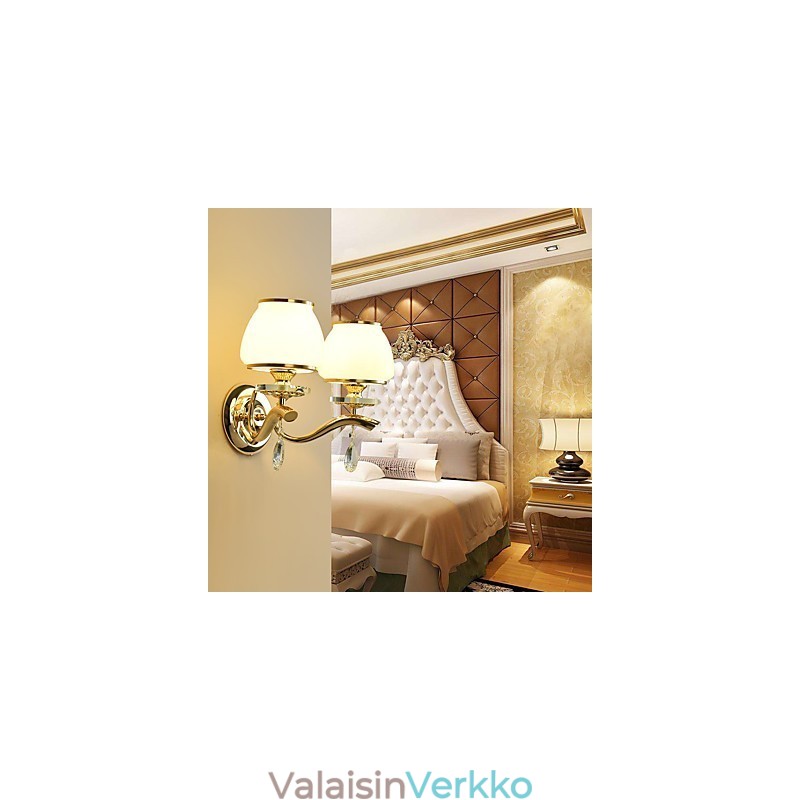 Moderni ja nykyaikainen galvanoitu ominaisuus Crystal Ambient Light -seinävalaisimille