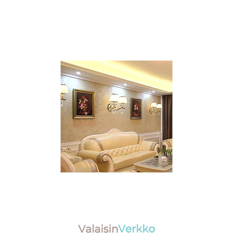 Moderni ja nykyaikainen galvanoitu ominaisuus Crystal Ambient Light -seinävalaisimille