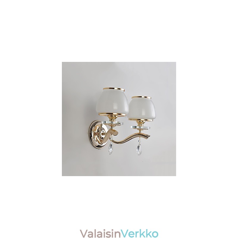Moderni ja nykyaikainen galvanoitu ominaisuus Crystal Ambient Light -seinävalaisimille