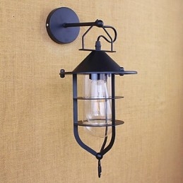 Country Retro Painting Ominaisuus Mini Style Eye Protection Ambient Light -seinälamppuihin