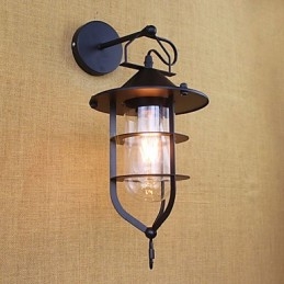 Country Retro Painting Ominaisuus Mini Style Eye Protection Ambient Light -seinälamppuihin