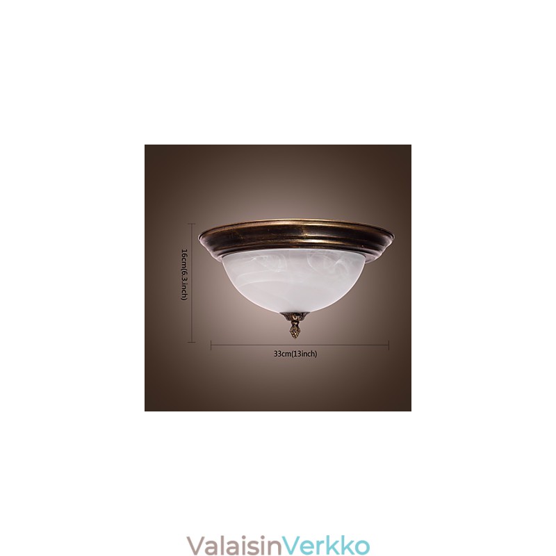 Antiikin inspiroima uppoteline 2 valolla