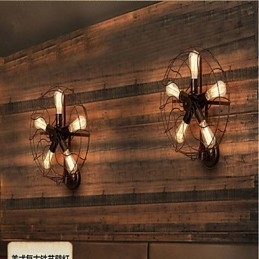Perinteinen Klassinen Rustic Lodge Country Painting -ominaisuus minityylisille Ambient Light -seinävalaisimille
