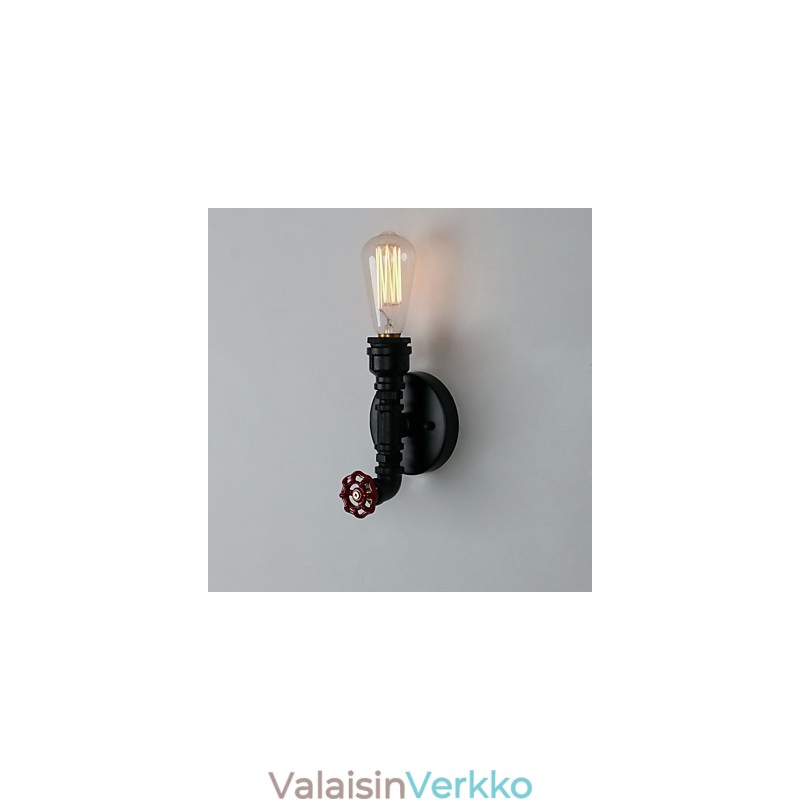 Rustic Lodge Modern Contemporary Country Retro Painting -ominaisuus minityylisille uplight-seinävalaisimille