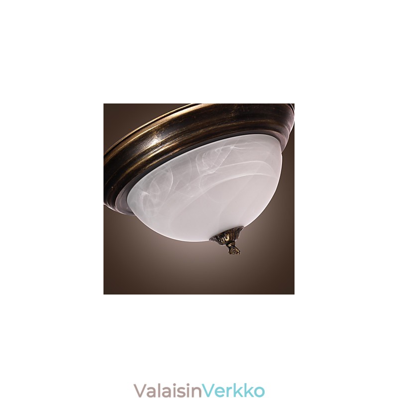 Antiikin inspiroima uppoteline 2 valolla