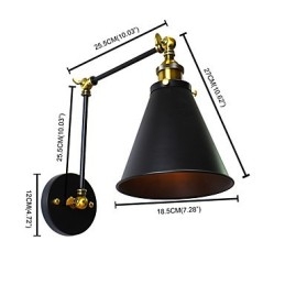 Rustic Lodge Perinteinen klassinen maalausominaisuus Downlight-seinävalaisimille