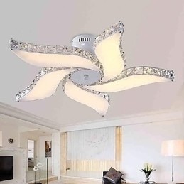 Moderni nykyaikainen Crystal Metal Flush Mount