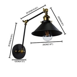 Rustic Lodge Perinteinen klassinen maalausominaisuus Downlight-seinävalaisimille