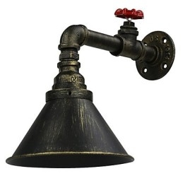 loft Retro Industrial Wall Sconce Ravintola ja Baari Metal Water Pipe Seinävalaisin