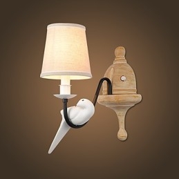 Rustic Lodge Simple Vintage Painting Feature Ambient Light -seinävalaisimet