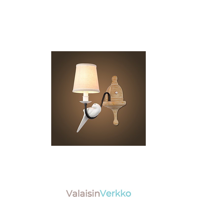 Rustic Lodge Simple Vintage Painting Feature Ambient Light -seinävalaisimet