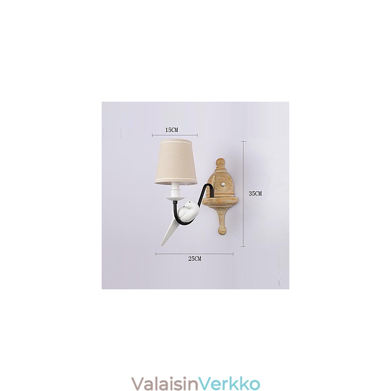 Rustic Lodge Simple Vintage Painting Feature Ambient Light -seinävalaisimet