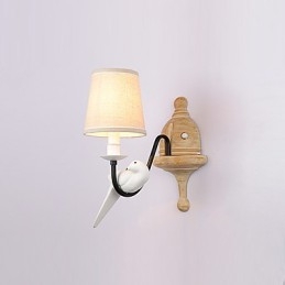 Rustic Lodge Simple Vintage Painting Feature Ambient Light -seinävalaisimet