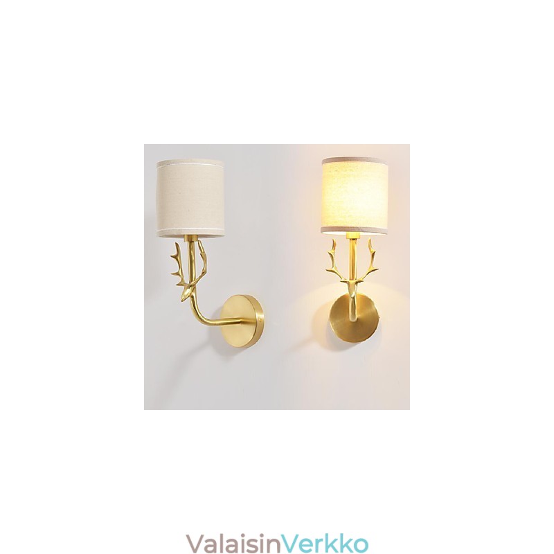 Yksinkertainen vintage perinteinen klassinen messinkiominaisuus minityylisille Ambient Light -seinävalaisimille