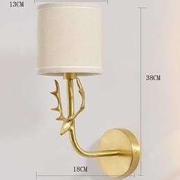 Yksinkertainen vintage perinteinen klassinen messinkiominaisuus minityylisille Ambient Light -seinävalaisimille