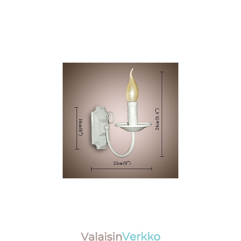 Yksinkertainen moderni seinävalaisin kynttilä, yksi päävalaisin käytävän vuodelamppu