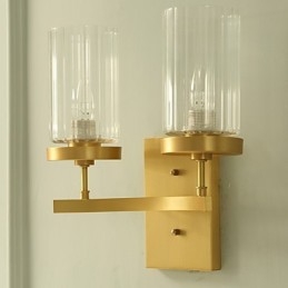 Perinteinen Classic Country Brass -ominaisuus mini-tyyliselle seinävalaisimille