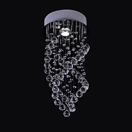 Moderni nykyaikainen Crystal Crystal Crystal Flush Mount