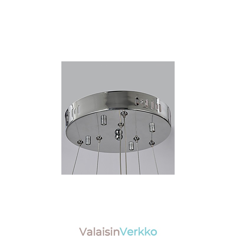 Perinteinen klassinen kromimetallikattokruunu