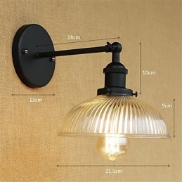 Country Retro Painting Ominaisuus Mini Style Eye Protection Ambient Light -seinälamppuihin