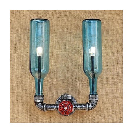 Retro Industrial tuulikytkin Vesipullon seinävalaisin Seinävalaisin Vaaleansininen Retro Industrial tuulikytkin Vesipullon seinävalaisin Seinävalaisin Vaaleansininen