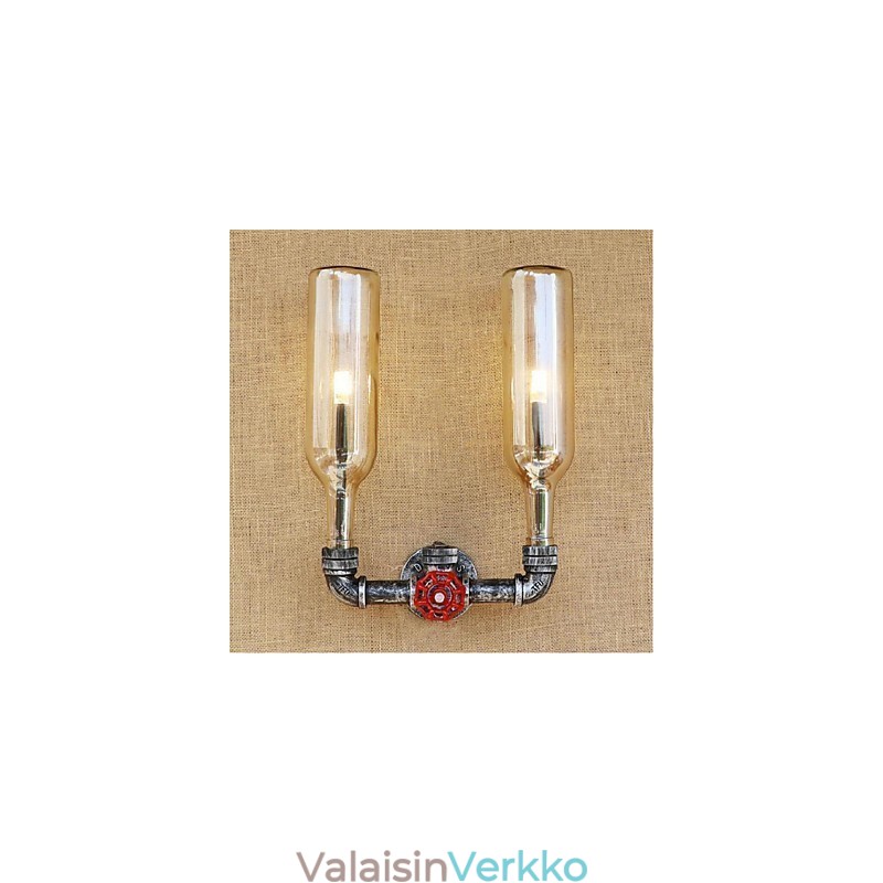 Retro Industrial tuulikytkin Vesipullon seinävalaisin Seinävalaisin Oranssi