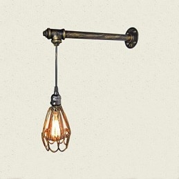 Loft vintage -seinävalot Kytkimellä Industrial Edison Fashion Simplicity seinävalaisin metallinen pohjakorkki