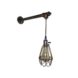 Loft vintage -seinävalot Kytkimellä Industrial Edison Fashion Simplicity seinävalaisin metallinen pohjakorkki