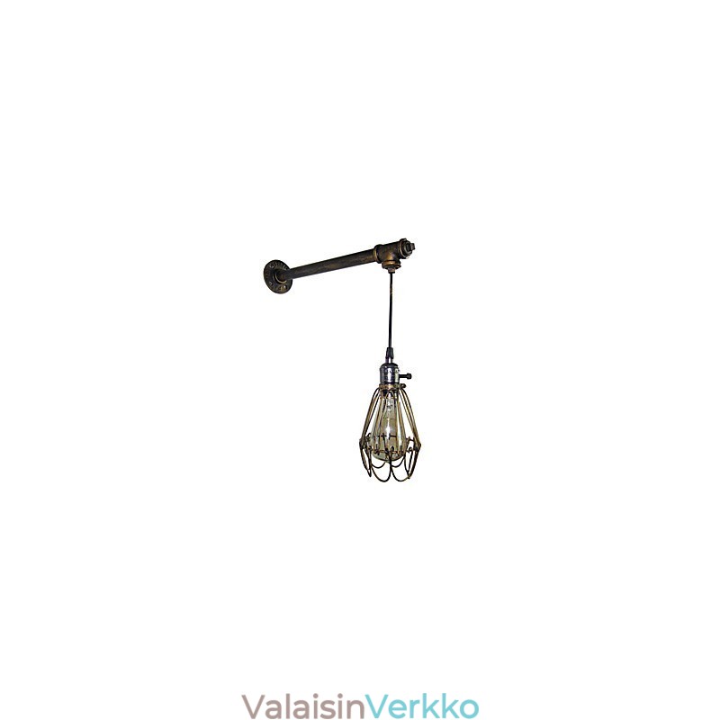 Loft vintage -seinävalot Kytkimellä Industrial Edison Fashion Simplicity seinävalaisin metallinen pohjakorkki