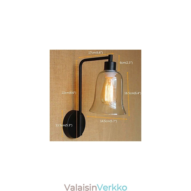 Rustic Lodge Country Black Oxide -viimeistelyominaisuus kääntövarren ympäristövalolle