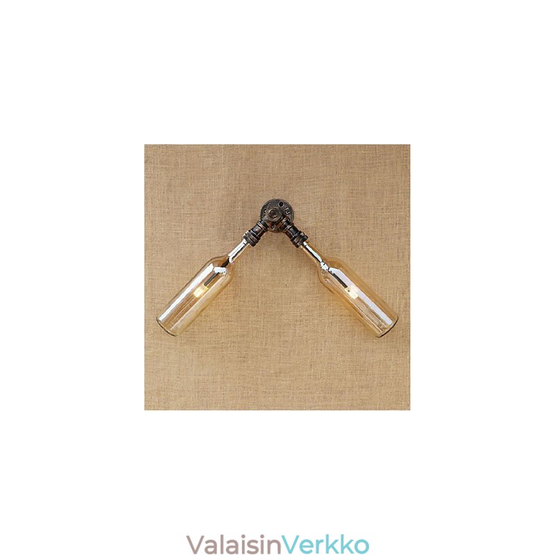 Retro American Village Creative Industry Wind Designer Vesipullon seinävalaisin Seinävalo Amber