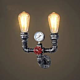 2 Heads Vintage Industrial Metal Wall Lights Ravintola Kahvila Baari Sisustusvalaistus