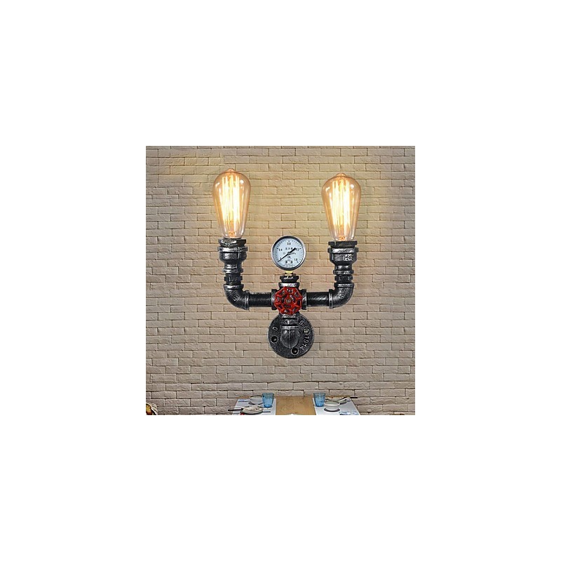 2 Heads Vintage Industrial Metal Wall Lights Ravintola Kahvila Baari Sisustusvalaistus