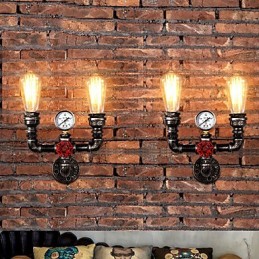 2 Heads Vintage Industrial Metal Wall Lights Ravintola Kahvila Baari Sisustusvalaistus