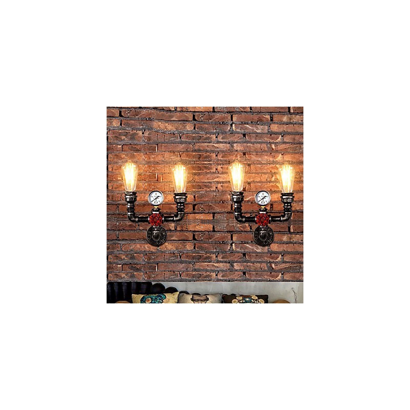 2 Heads Vintage Industrial Metal Wall Lights Ravintola Kahvila Baari Sisustusvalaistus