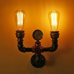2 Heads Vintage Industrial Metal Wall Lights Ravintola Kahvila Baari Sisustusvalaistus
