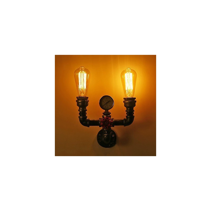 2 Heads Vintage Industrial Metal Wall Lights Ravintola Kahvila Baari Sisustusvalaistus