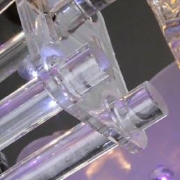 Moderni nykyaikainen kristalli galvanoitu lasi uppoteline