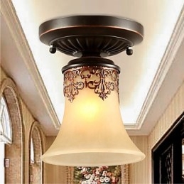 Vintage Country Island -maalaus metalliin uppoteline