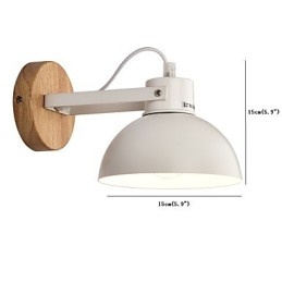 Vintage Puu Art Deco Metalli Maalaismainen seinävalaisin Olohuone Ruokailuhuone Eteinen Seinävalaisin Musta Valkoinen Valinnainen