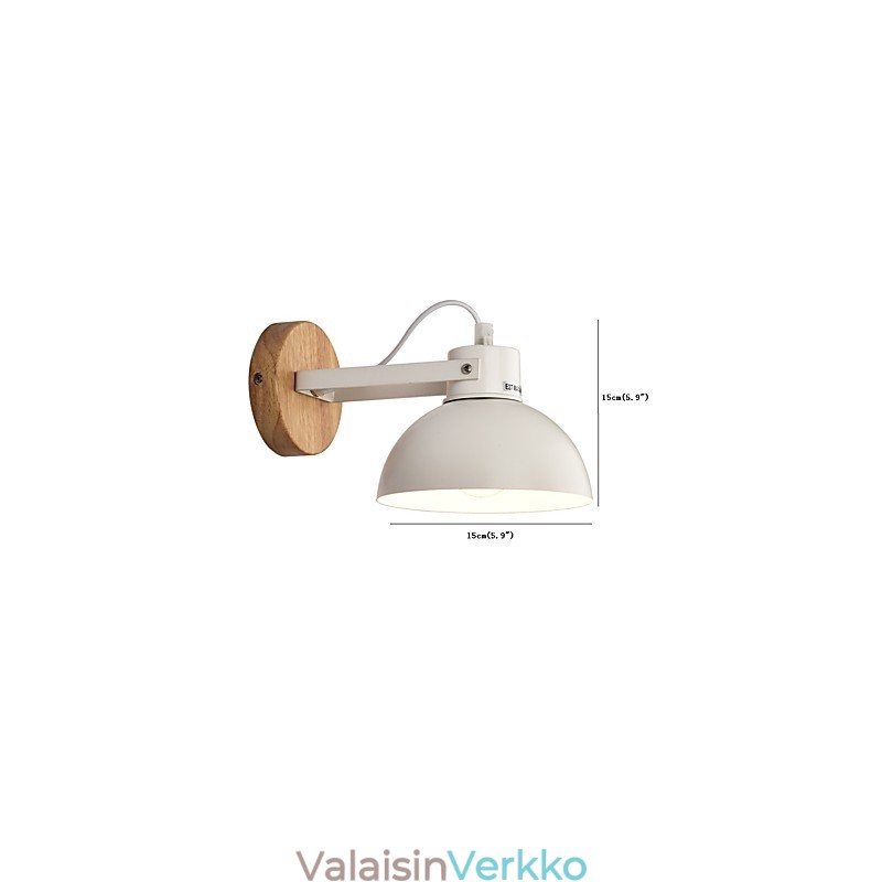 Vintage Puu Art Deco Metalli Maalaismainen seinävalaisin Olohuone Ruokailuhuone Eteinen Seinävalaisin Musta Valkoinen Valinnainen