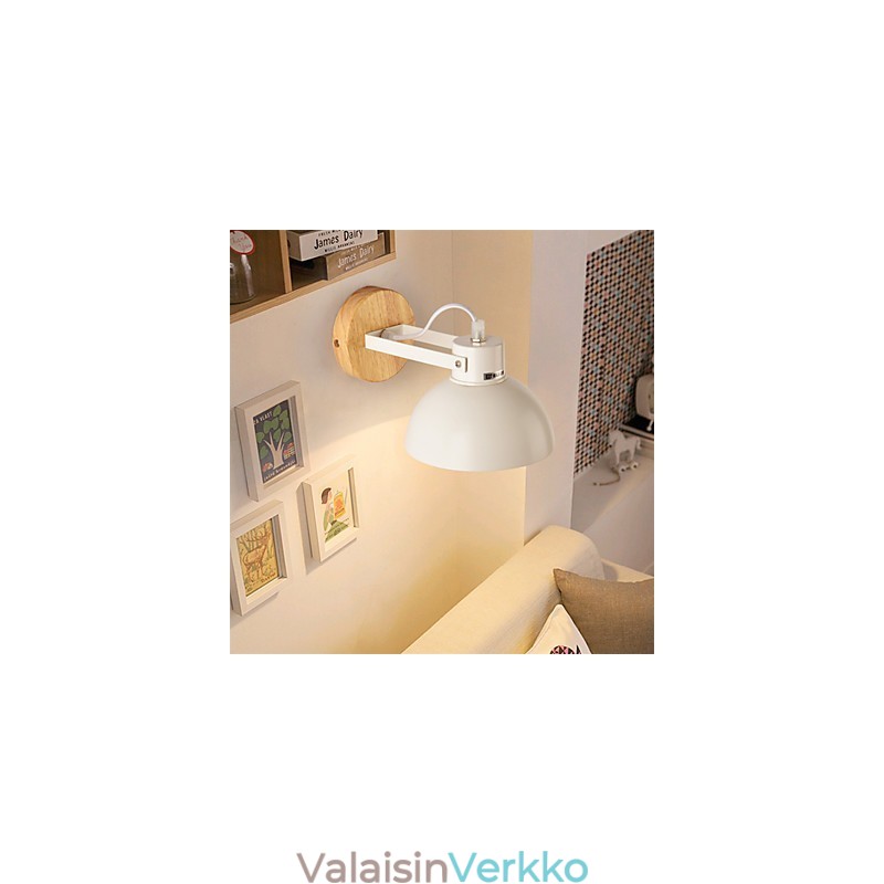 Vintage Puu Art Deco Metalli Maalaismainen seinävalaisin Olohuone Ruokailuhuone Eteinen Seinävalaisin Musta Valkoinen Valinnainen