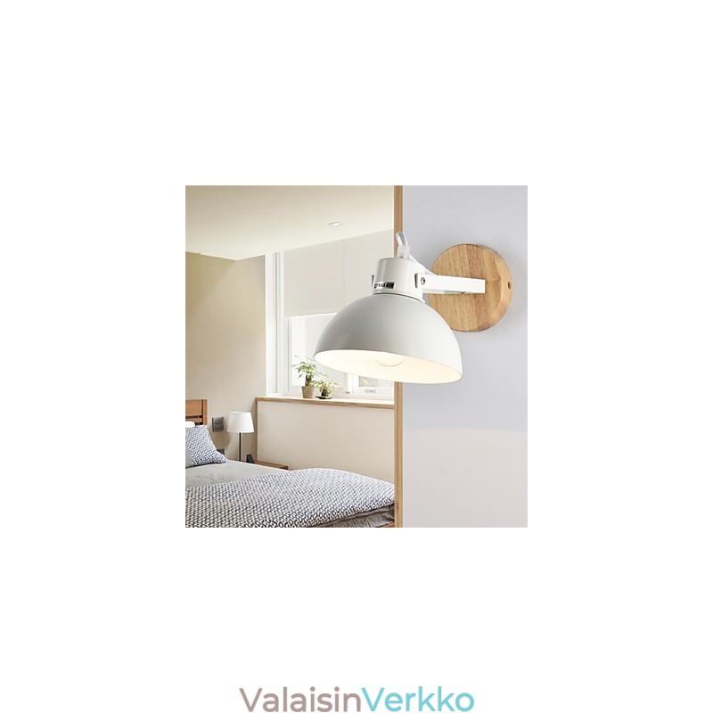 Vintage Puu Art Deco Metalli Maalaismainen seinävalaisin Olohuone Ruokailuhuone Eteinen Seinävalaisin Musta Valkoinen Valinnainen