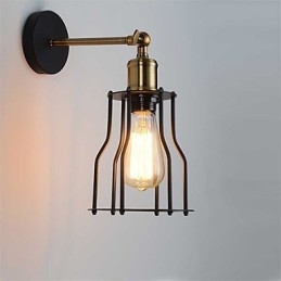 Loft vintage seinävalaisimet Industrial Edison Fashion Simplicity seinävalaisimet metallinen pohjahattu