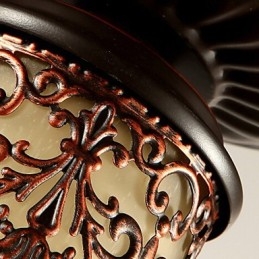Vintage Country Island -maalaus metalliin uppoteline