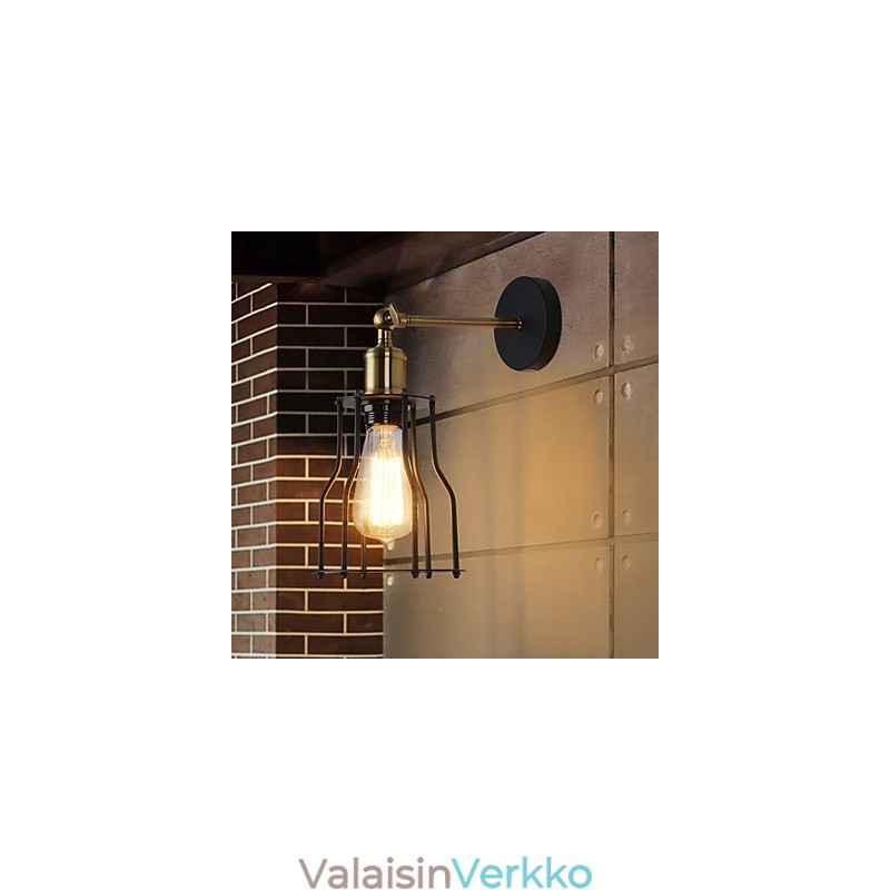 Loft vintage seinävalaisimet Industrial Edison Fashion Simplicity seinävalaisimet metallinen pohjahattu