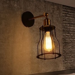 Loft vintage seinävalaisimet Industrial Edison Fashion Simplicity seinävalaisimet metallinen pohjahattu